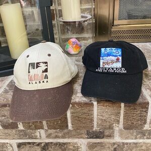 LOT (2) ALASKA Baseball Cap Souvenir Hat